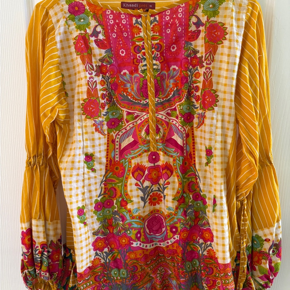 Women's Multicolor KhaadiFloral Top